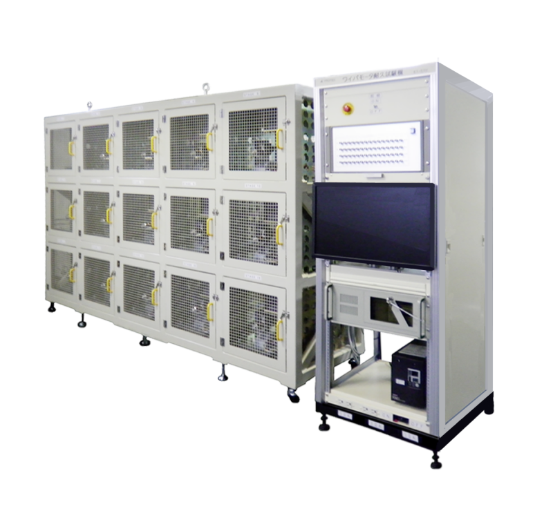 セルテクノス トルク測定 テストキャビン 耐久試験機 DCモータ15連式耐久試験機